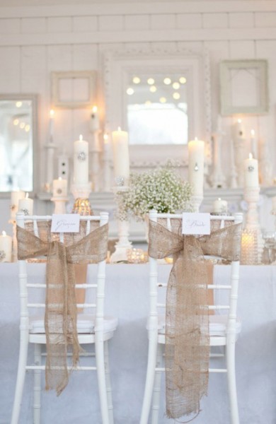 Tablescape Idea: Burlap